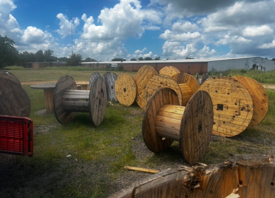 Used 36 Inch Wooden Spools - Prairie, MS 39756