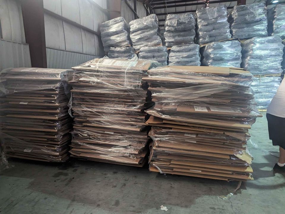 45 x 45 x 42 5 Wall (PLY) Used Cardboard Octagon Bins - Virginia Beach VA 23464
