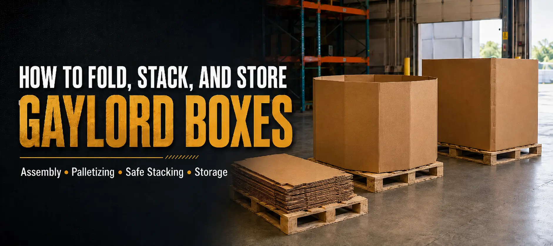 How to Fold, Stack & Store Gaylord Boxes